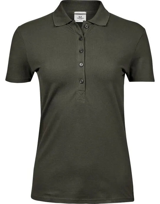 Ladies Luxury Stretch Polo Tj145 - Deep Green XL - Customisable POLO SHIRTS