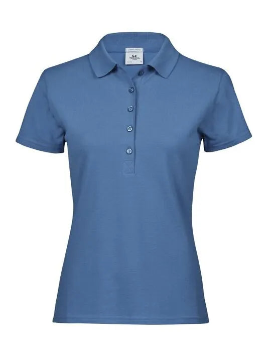 Ladies Luxury Stretch Polo Tj145 - Ocean Blue L - Customisable POLO SHIRTS