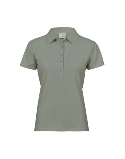 Ladies Luxury Stretch Polo Tj145 - Sage XL - Customisable POLO SHIRTS