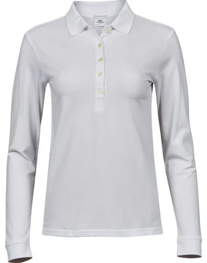 Tee Jays Ladies Luxury L/S Stretch Polo TJ146 - - Customisable Polos