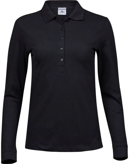 Tee Jays Ladies Luxury L/S Stretch Polo TJ146 - - Customisable Polos