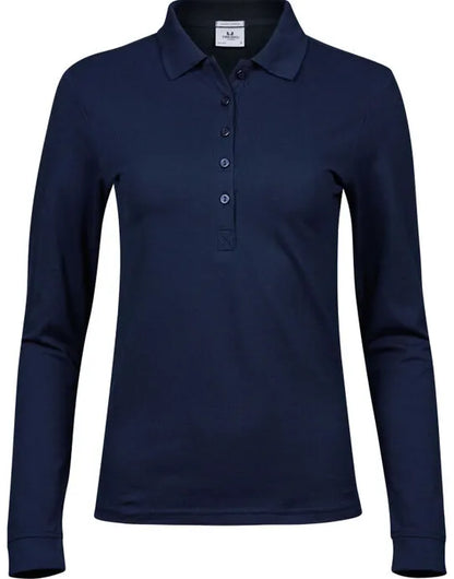 Tee Jays Ladies Luxury L/S Stretch Polo TJ146 - - Customisable Polos