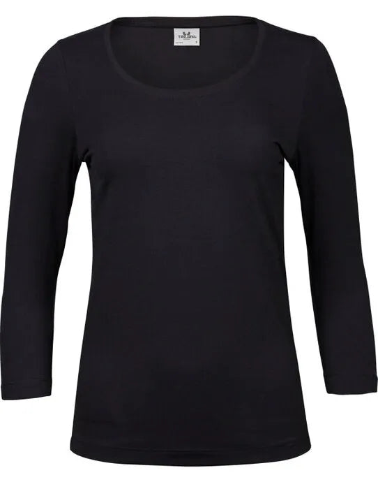 Tee Jays Ladies 3/4 Sleeve Stretch Tee TJ460 - - Customisable T-Shirt