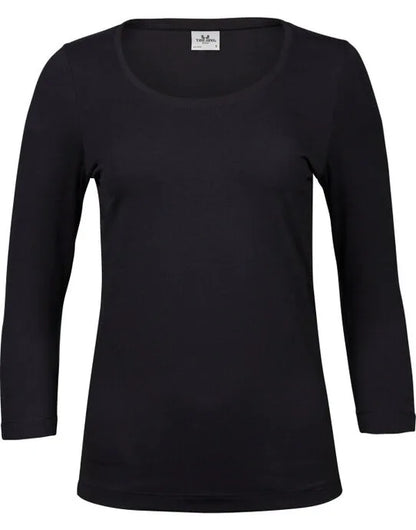Tee Jays Ladies 3/4 Sleeve Stretch Tee TJ460 - - Customisable T-Shirt