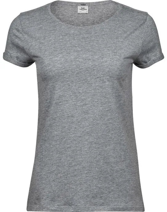 Tee Jays Ladies Roll Up Sleeve Tee TJ5063 - - Customisable T-Shirt