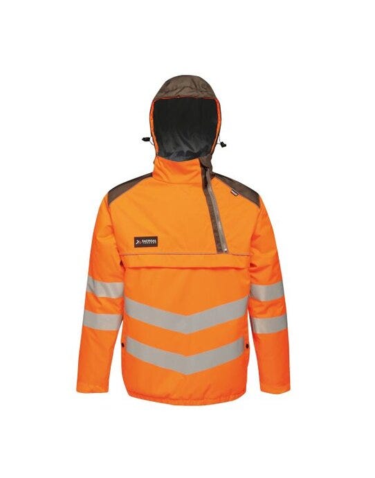Regatta High Visibility Regatta Hi Vis Bomber Jacket - TRA316 - Orange Grey - Customisable MENS OUTER JACKETS