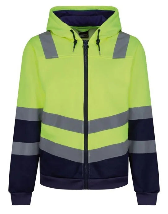 Regatta High Visibility Regatta Hi Vis Pro Full Zip Hoodie TRF625 - - Customisable Hoodies