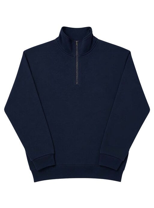 Ultimate Clothing Collection UCC Everyday 1/4 Zip Sweatshirt - UCC005 - Navy - Customisable Mens Fleeces