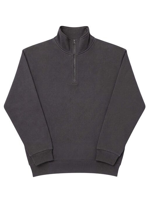 Ultimate Clothing Collection UCC Everyday 1/4 Zip Sweatshirt - UCC005 - Charcoal - Customisable Mens Fleeces
