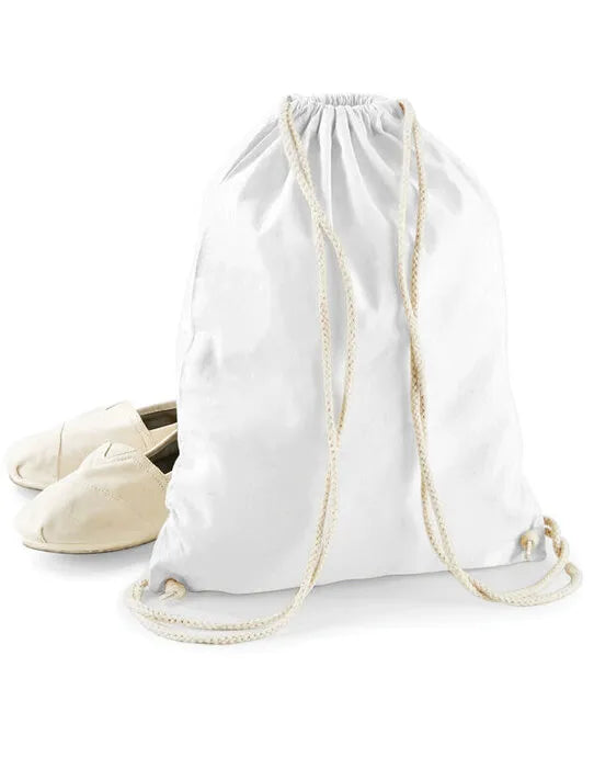 Westford Mill Cotton Gymsac w110 - - Customisable Bags