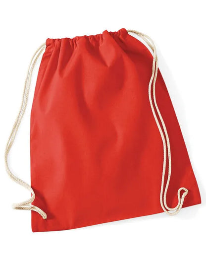 Westford Mill Cotton Gymsac w110 - - Customisable Bags