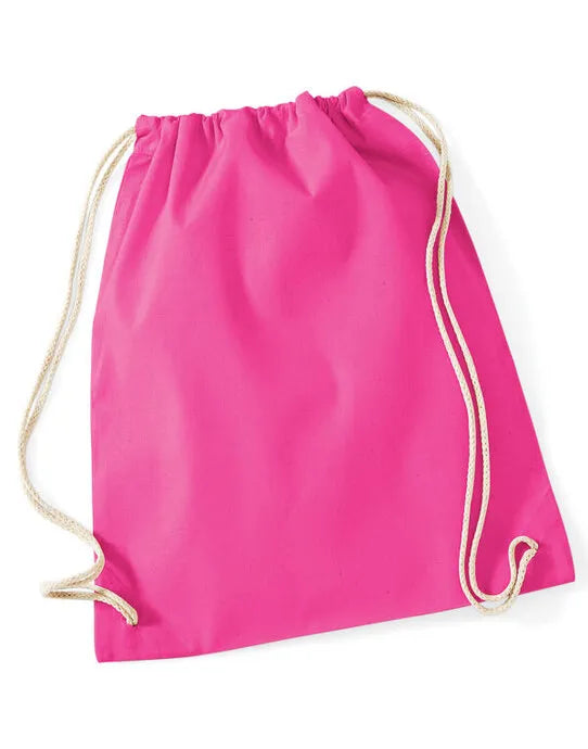 Westford Mill Cotton Gymsac w110 - - Customisable Bags