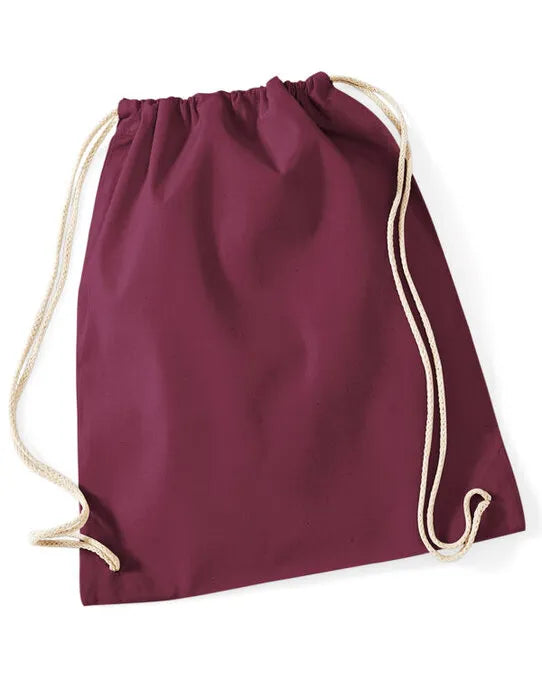 Westford Mill Cotton Gymsac w110 - - Customisable Bags
