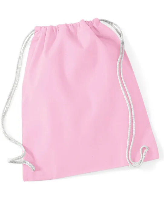 Westford Mill Cotton Gymsac w110 - - Customisable Bags