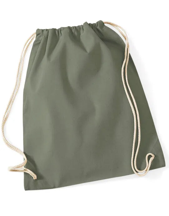 Westford Mill Cotton Gymsac w110 - - Customisable Bags