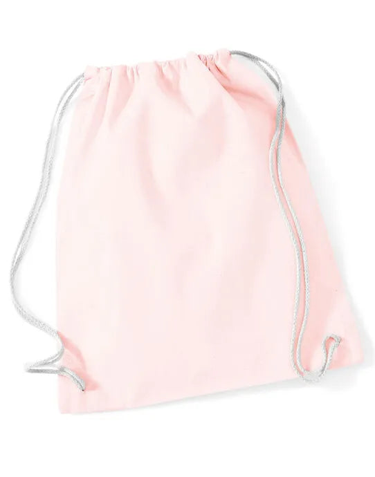 Westford Mill Cotton Gymsac w110 - - Customisable Bags