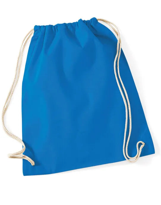 Westford Mill Cotton Gymsac w110 - - Customisable Bags
