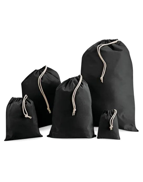 Westford Mill Cotton Stuff Bag w115 - - Customisable Bags