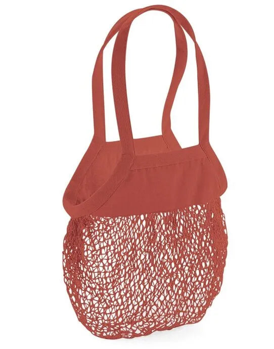 Westford Mill Organic Mesh Grocery Bag w150 - - Customisable Bags