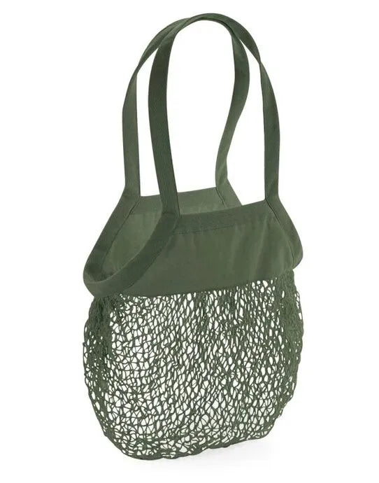 Westford Mill Organic Mesh Grocery Bag w150 - - Customisable Bags