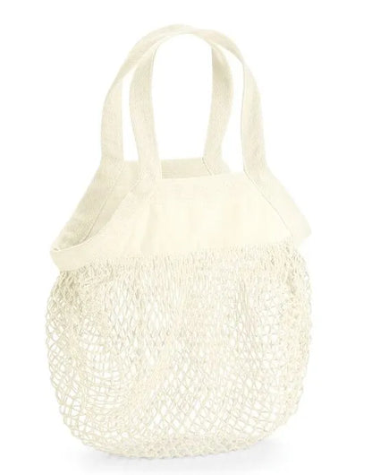 Westford Mill Organic Cot Mini Mesh Bag w151 - - Customisable Bags
