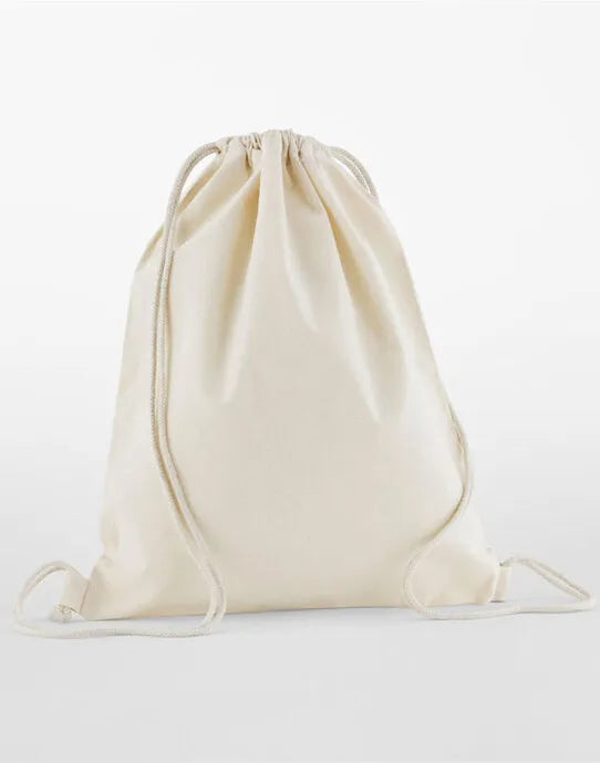 Westford Mill Organic Cotton InCo Gymsac w160 - - Customisable Bags