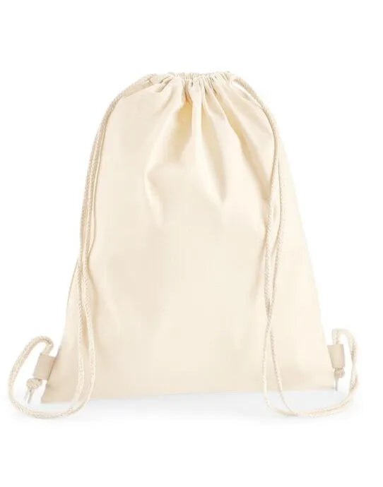 Westford Mill Premium Cotton Gymsac w210 - - Customisable Bags