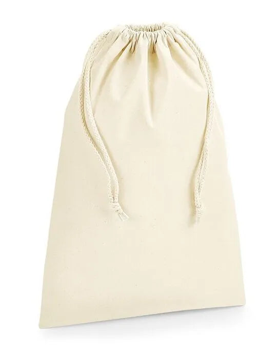 Westford Mill WFord Mill Org Premium Cotton Stuff Bag w266 - - Customisable Bags