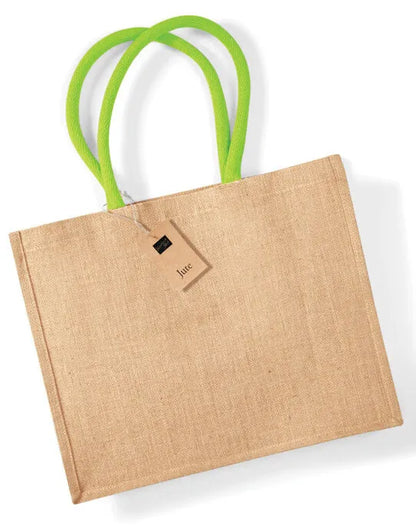 Westford Mill Jute Classic Shopper w407 - - Customisable Bags