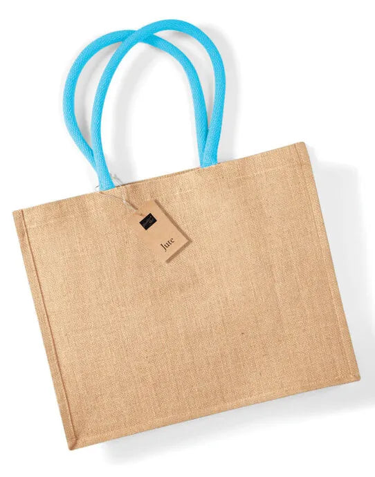 Westford Mill Jute Classic Shopper w407 - - Customisable Bags
