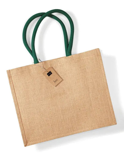Westford Mill Jute Classic Shopper w407 - - Customisable Bags