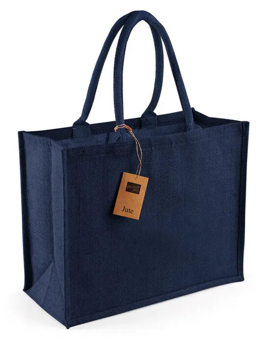 Westford Mill Jute Classic Shopper w407 - - Customisable Bags