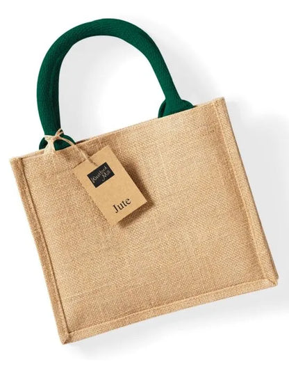Westford Mill Jute Mini Gift Bag w412 - - Customisable Bags