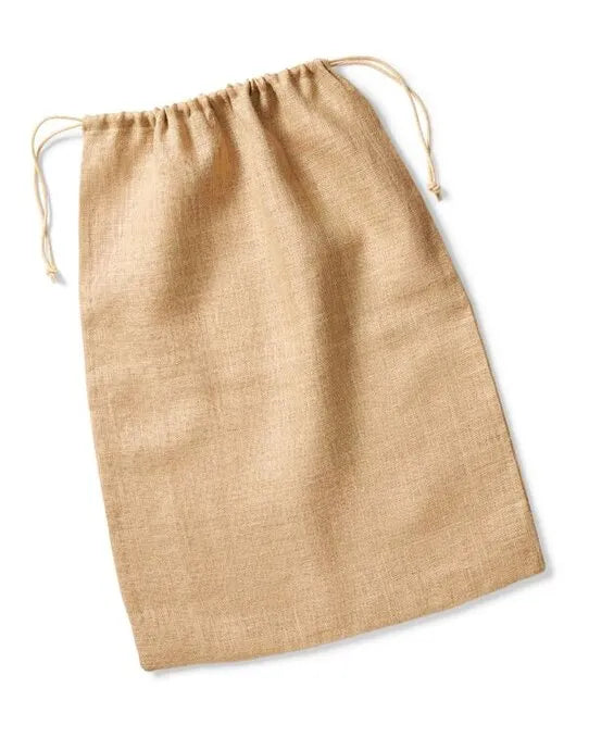 Westford Mill Jute Stuff Bag w415 - - Customisable Bags