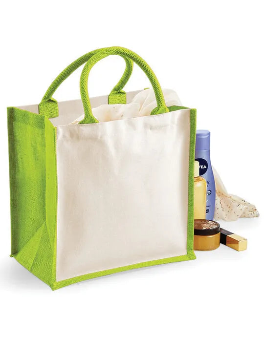 Westford Mill Printers Midi Jute Bag w421 - - Customisable Bags