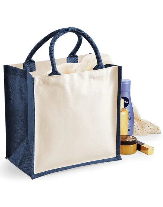 Westford Mill Printers Midi Jute Bag w421 - - Customisable Bags