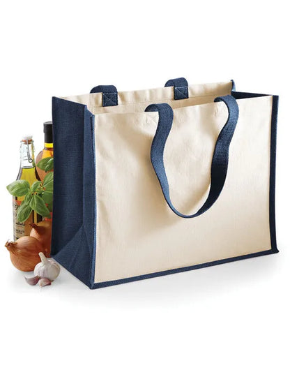 Westford Mill Printers Jute Shopper w422 - - Customisable Bags