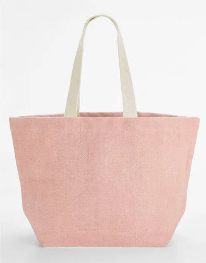 Westford Mill Soft Washed Jute Beach Bag w466 - - Customisable Bags