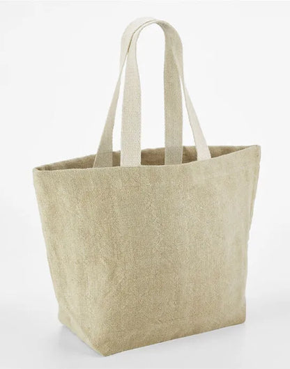 Westford Mill Soft Washed Jute Beach Bag w466 - - Customisable Bags