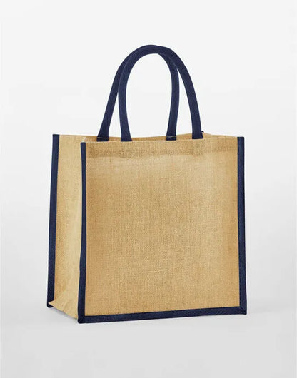 Westford Mill Starch Jute Miw477ni Gift Bag - - Customisable Bags