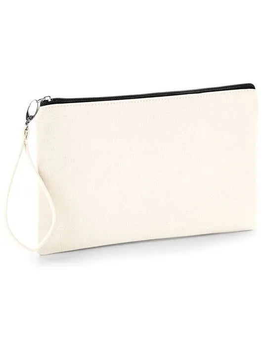 Westford Mill Canvas Wristlet Pouch w520 - - Customisable Bags