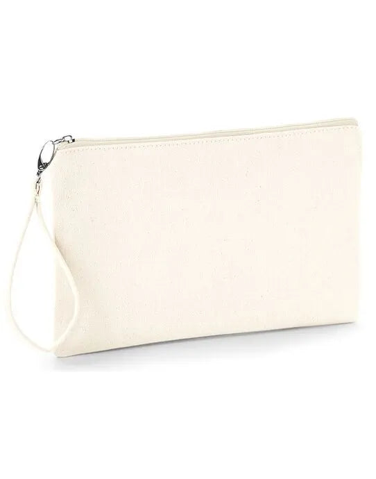 Westford Mill Canvas Wristlet Pouch w520 - - Customisable Bags