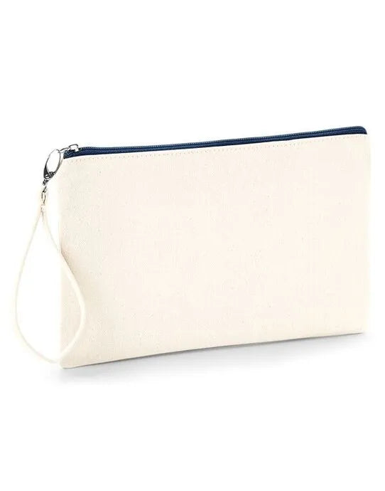 Westford Mill Canvas Wristlet Pouch w520 - - Customisable Bags