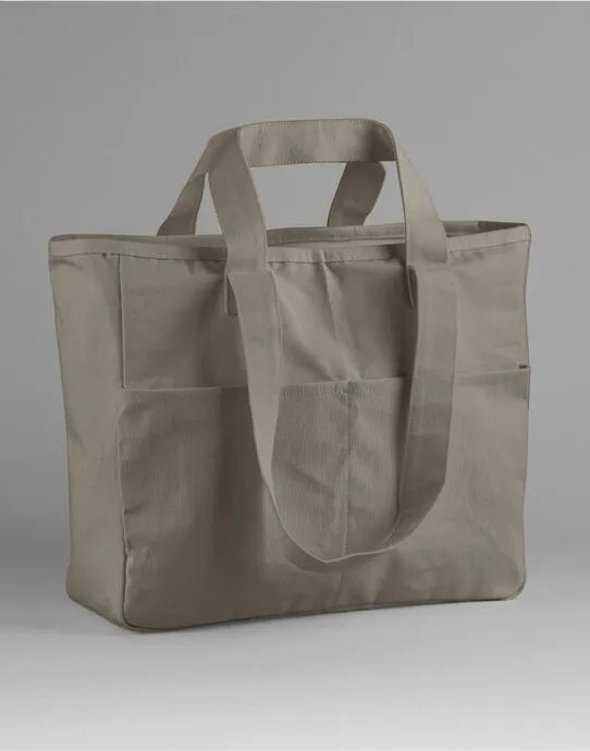 Westford Mill Cargo Pocket Tote W604 - - Customisable Bags
