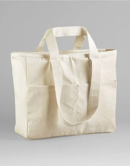 Westford Mill Cargo Pocket Tote W604 - - Customisable Bags