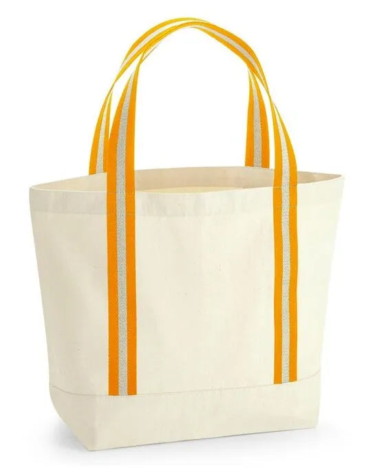 Westford Mill Organic Boat Bag w690 - - Customisable Bags