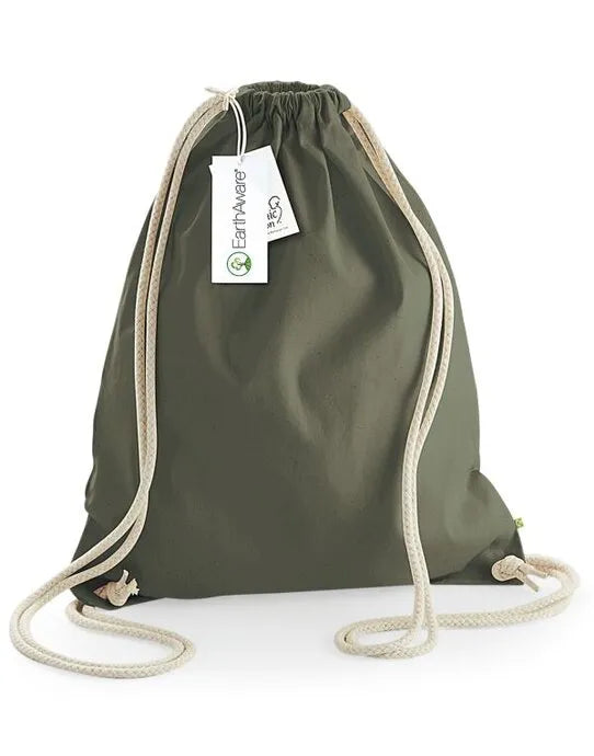 Westford Mill EarthAware Organic Gymsac w810 - - Customisable Bags