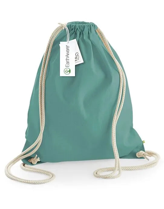 Westford Mill EarthAware Organic Gymsac w810 - - Customisable Bags