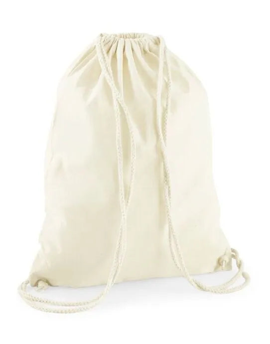 Westford Mill Recycled Cotton Gymsac w910 - - Customisable Bags