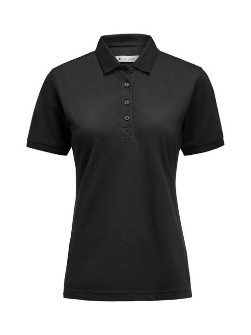 James Harvest Ladie Supreme Stretch Polo - HAR2125042 - Black - Customisable Ladies Short Sleeve Polo Shirts